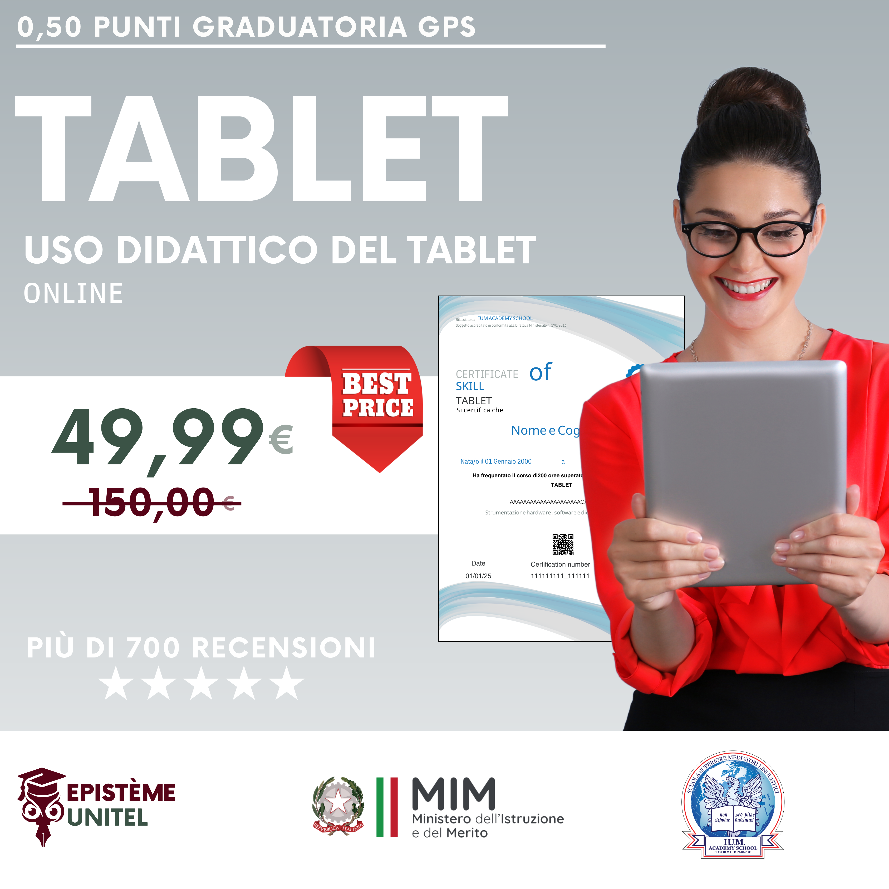 TABLET Certificazione online