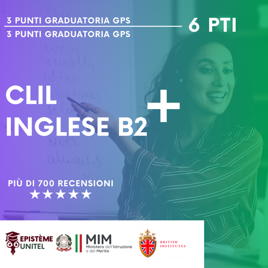 Offerta Pacchetto Corsi 6 Punti GPS CLIL+INGLESE B2