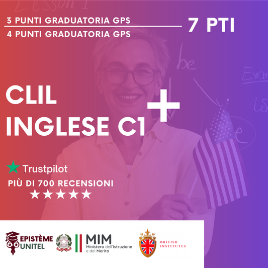 Offerta Pacchetto Corsi 7 Punti GPS CLIL+INGLESE C1