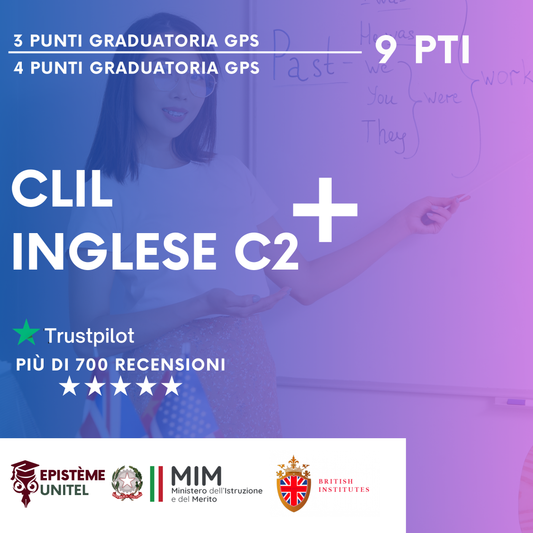 Offerta Pacchetto Corsi 9 Punti GPS CLIL+INGLESE C2