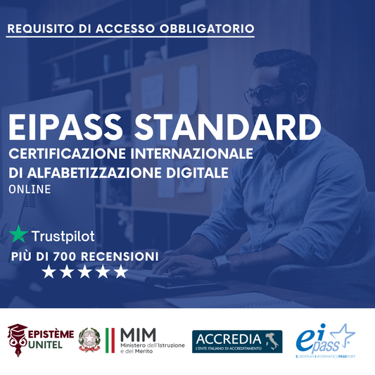 Convalida EIPASS STANDARD Alfabetizzazione digitale