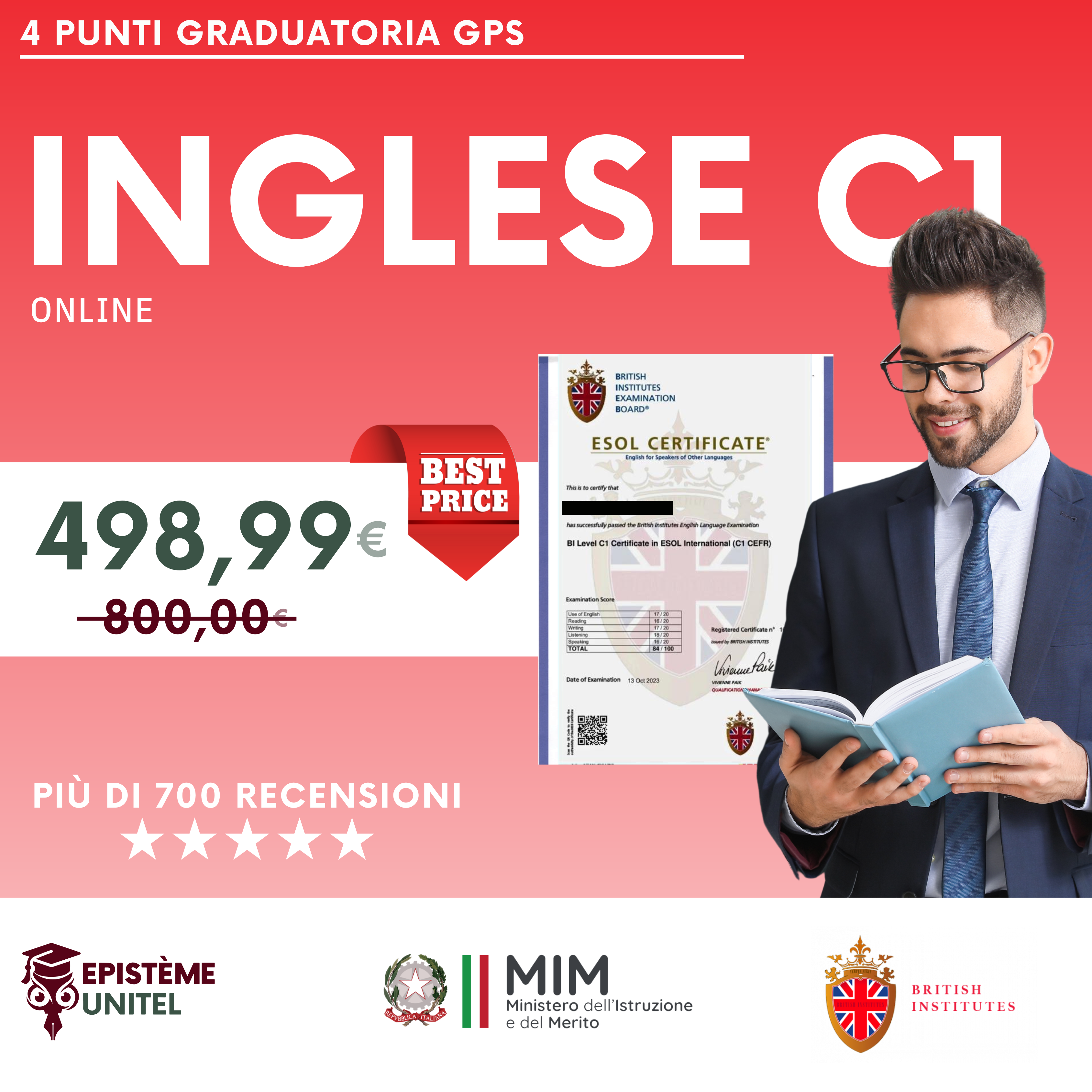 INGLESE C1 Certificazione online