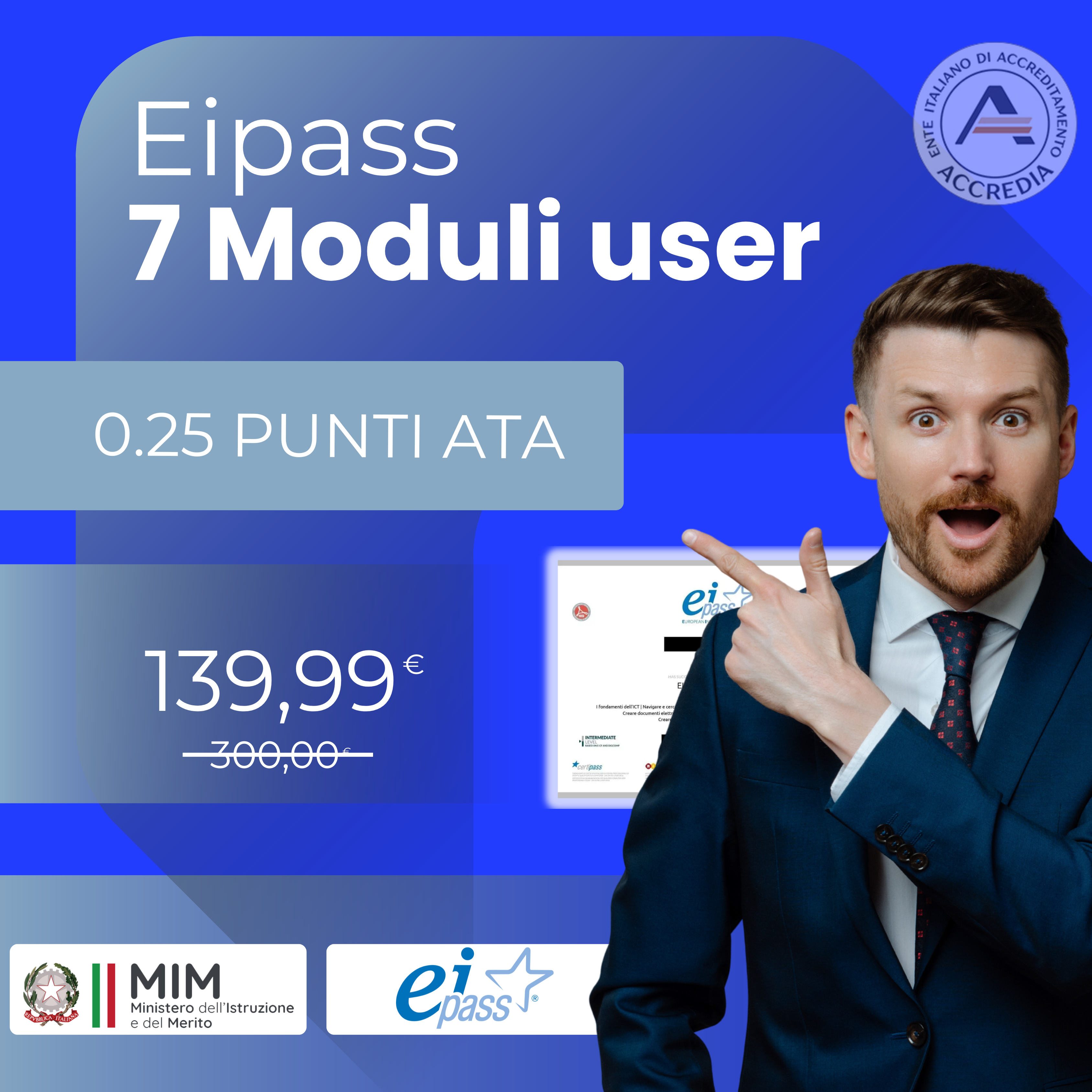 EIPASS 7 MODULI USER Certificazione online