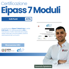 EIPASS 7 MODULI USER Certificazione online