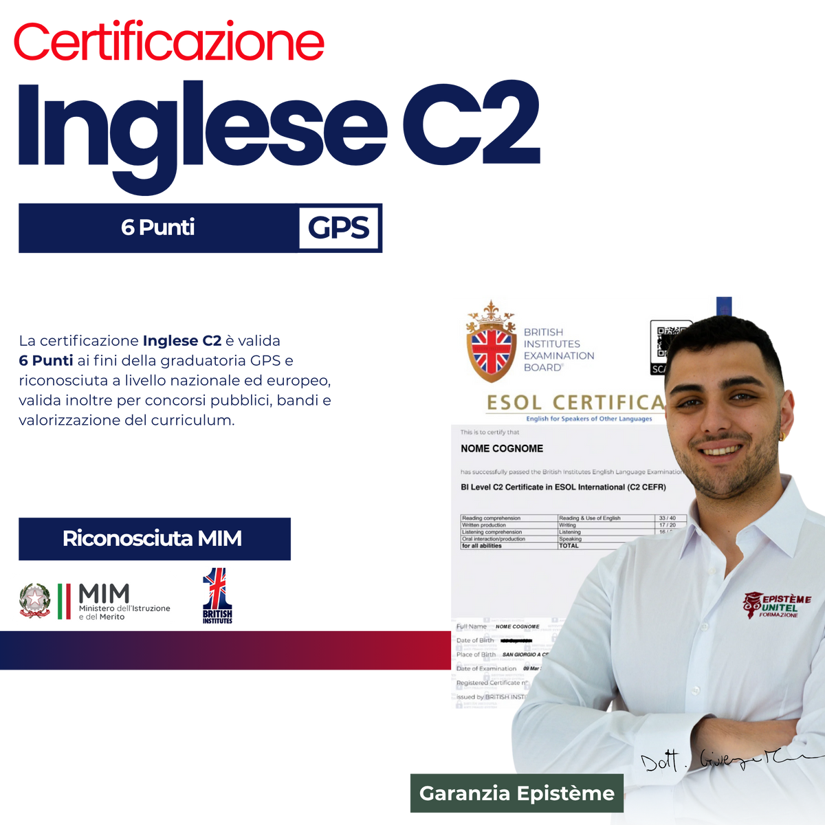 INGLESE C2 Certificazione online