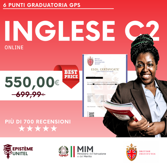 INGLESE C2 Certificazione online