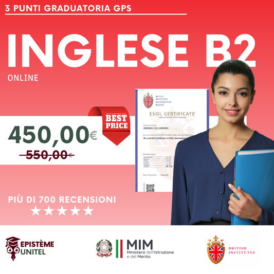 INGLESE B2 Certificazione online