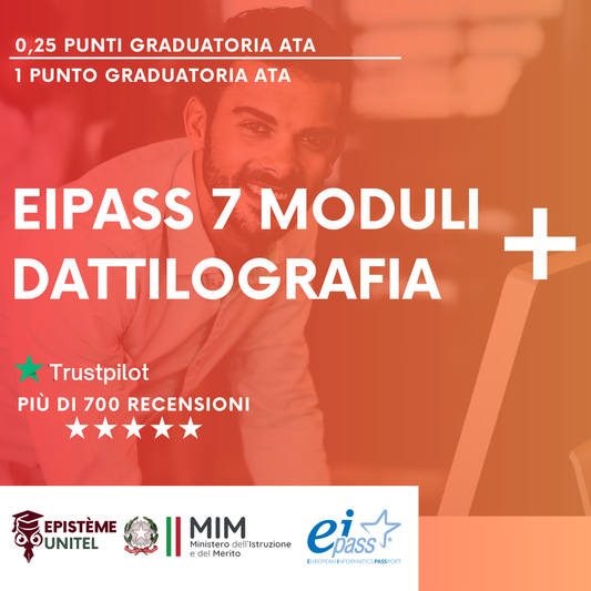 Offerta Pacchetto Corsi Eipass 7 Moduli + Dattilografia