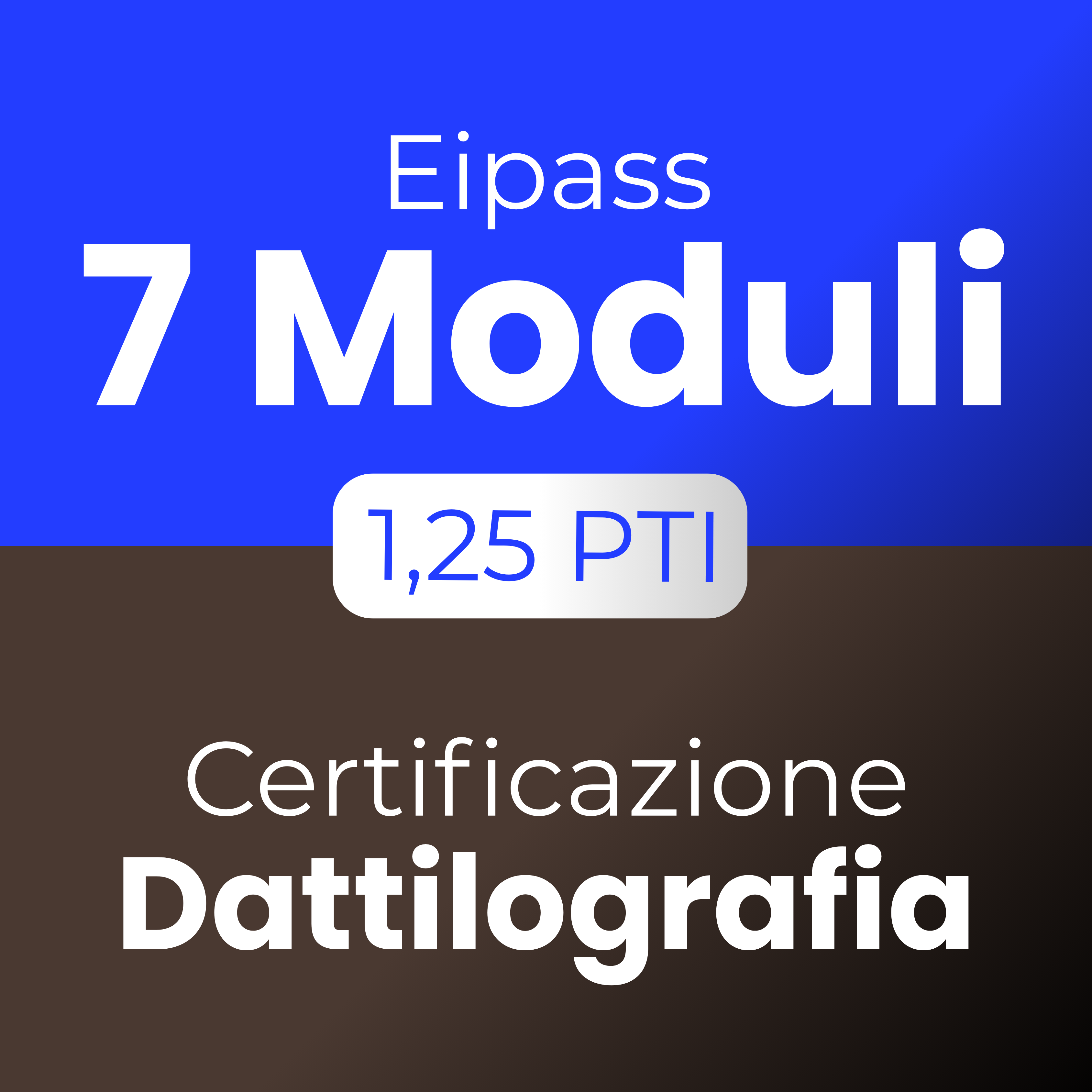 Offerta Pacchetto Corsi Eipass 7 Moduli + Dattilografia