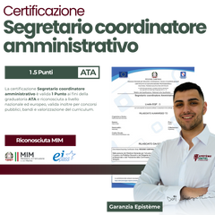 Segretario-Coordinatore Amministrativo 1.5 punti ATA Certificazione online