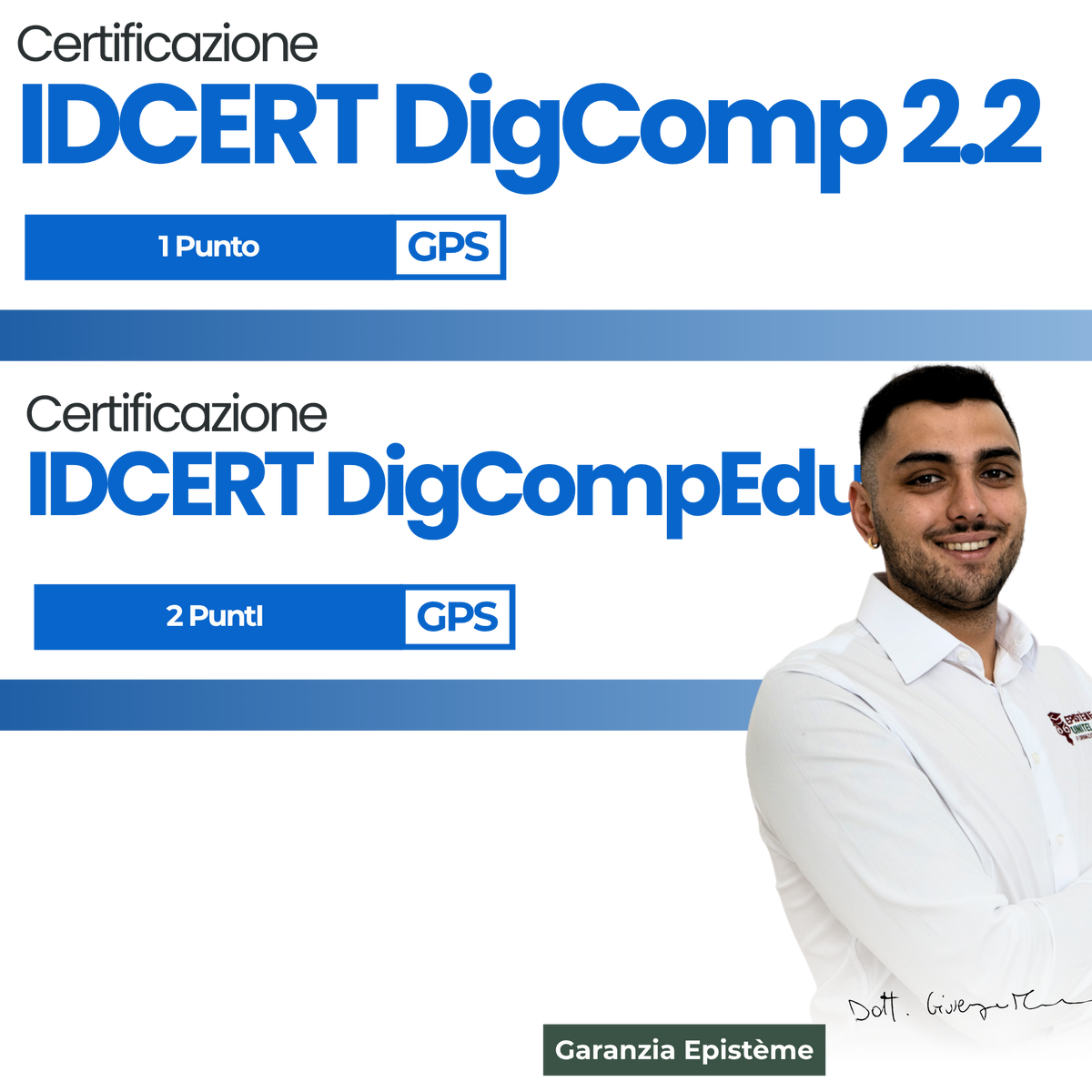 Pacchetto 3 Punti GPS - IDCERT DigComp2.2 + DigCompEdu