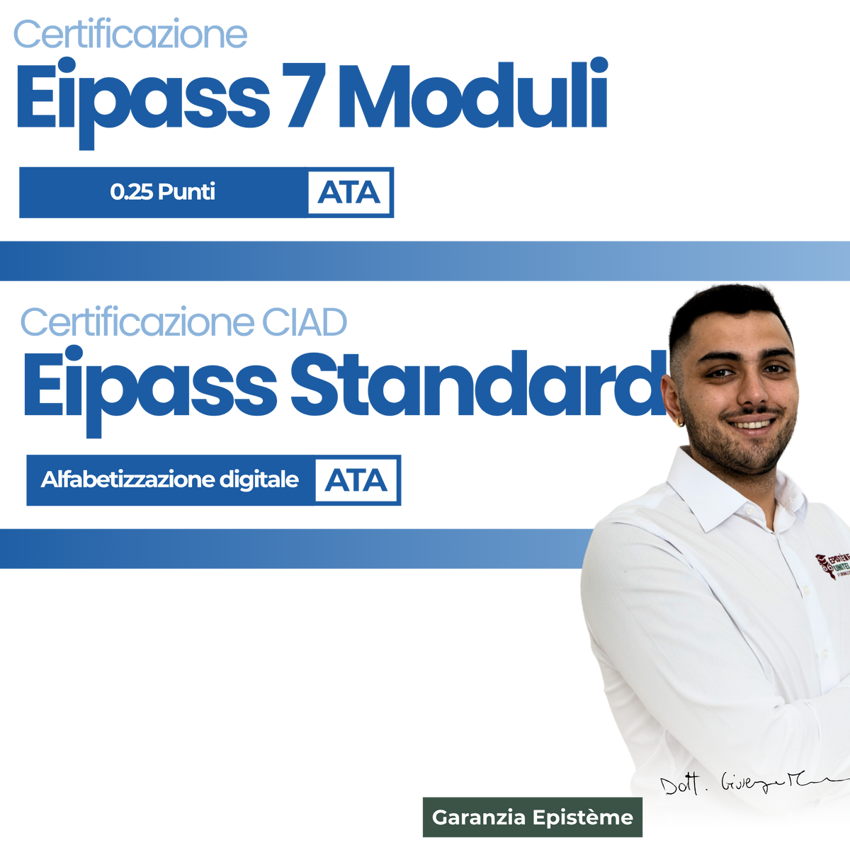 Pacchetto 0,25 Punti + CIAD ATA - EIPASS Alfabetizzazione Digitale
