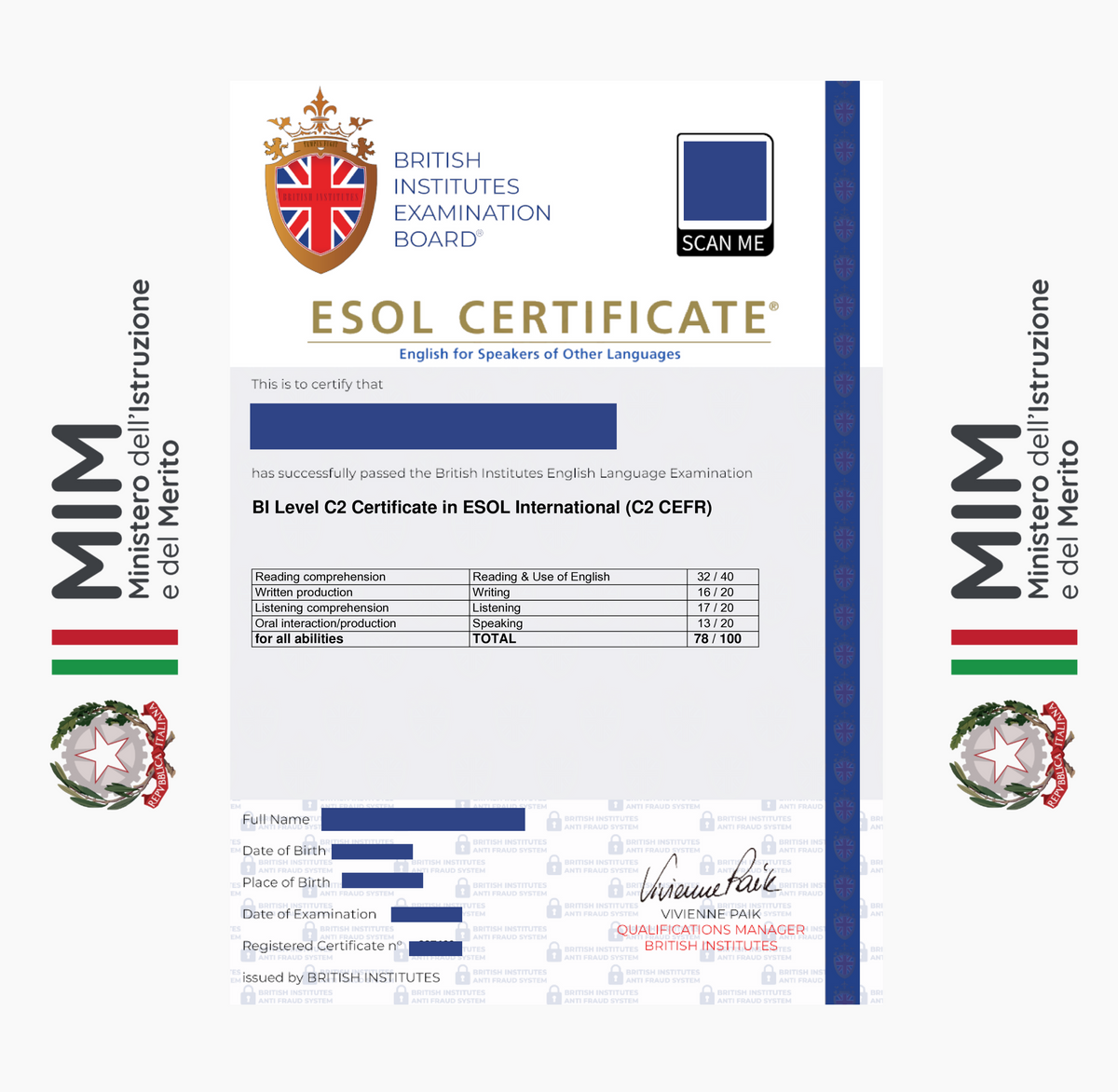 Certificato