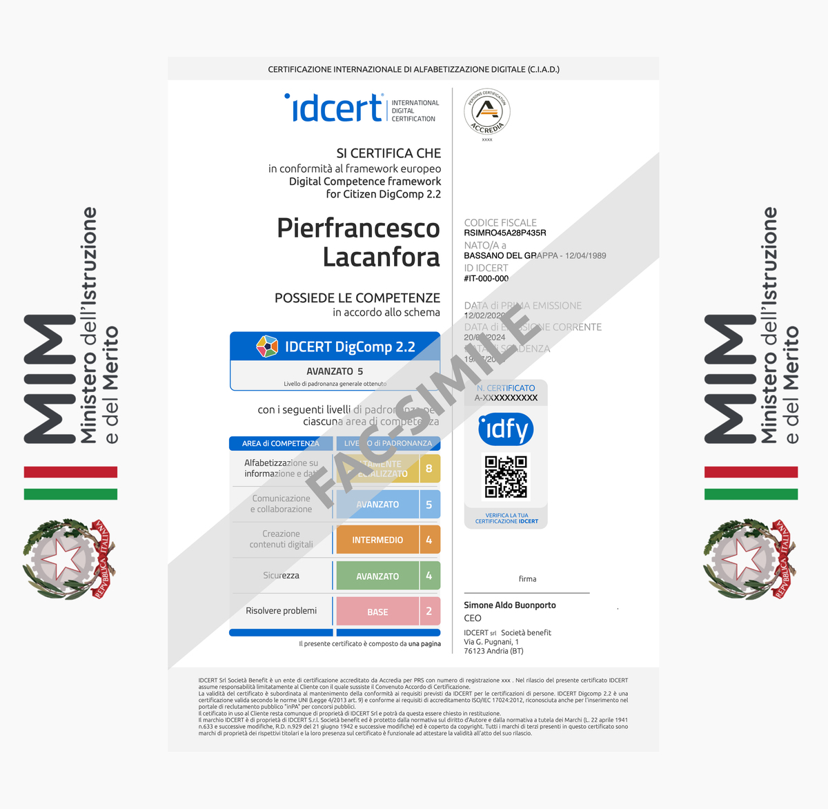 Certificato