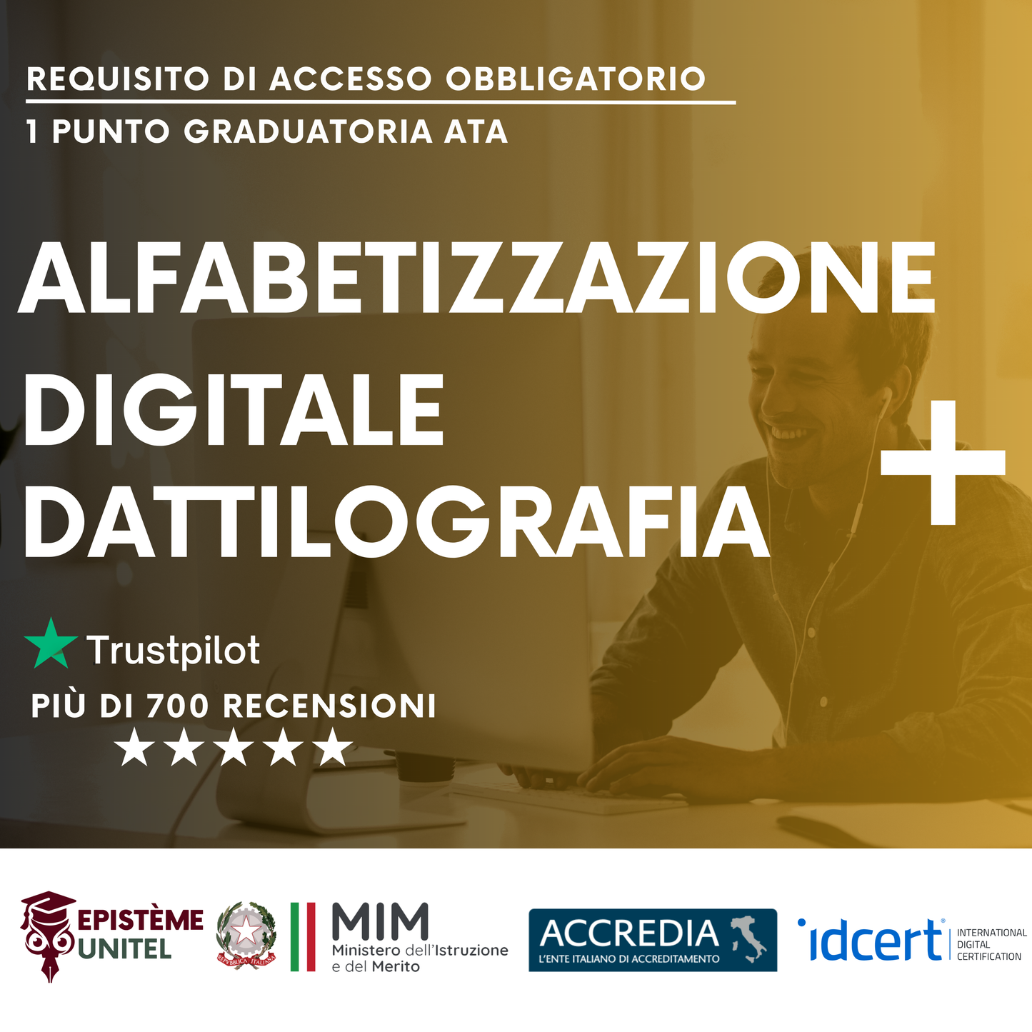 Offerta Pacchetto Corsi Alfabetizzazione digitale + Dattilografia